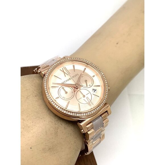 Michael Kors Women's Watch MK6560 Sofie Quartz Chronograph 39mm Rose Gol… - Picture 5 of 13